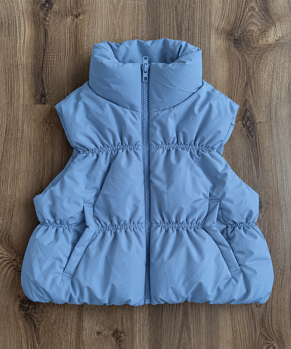 Cropped Puffer Vest-3 color options