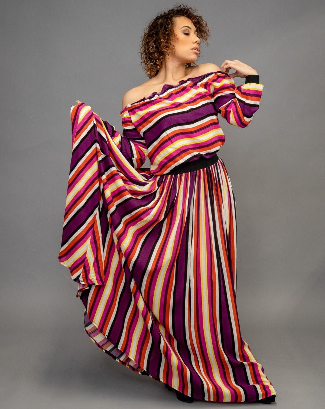 SEEING STRIPES-SET - Modest Vybez Boutique