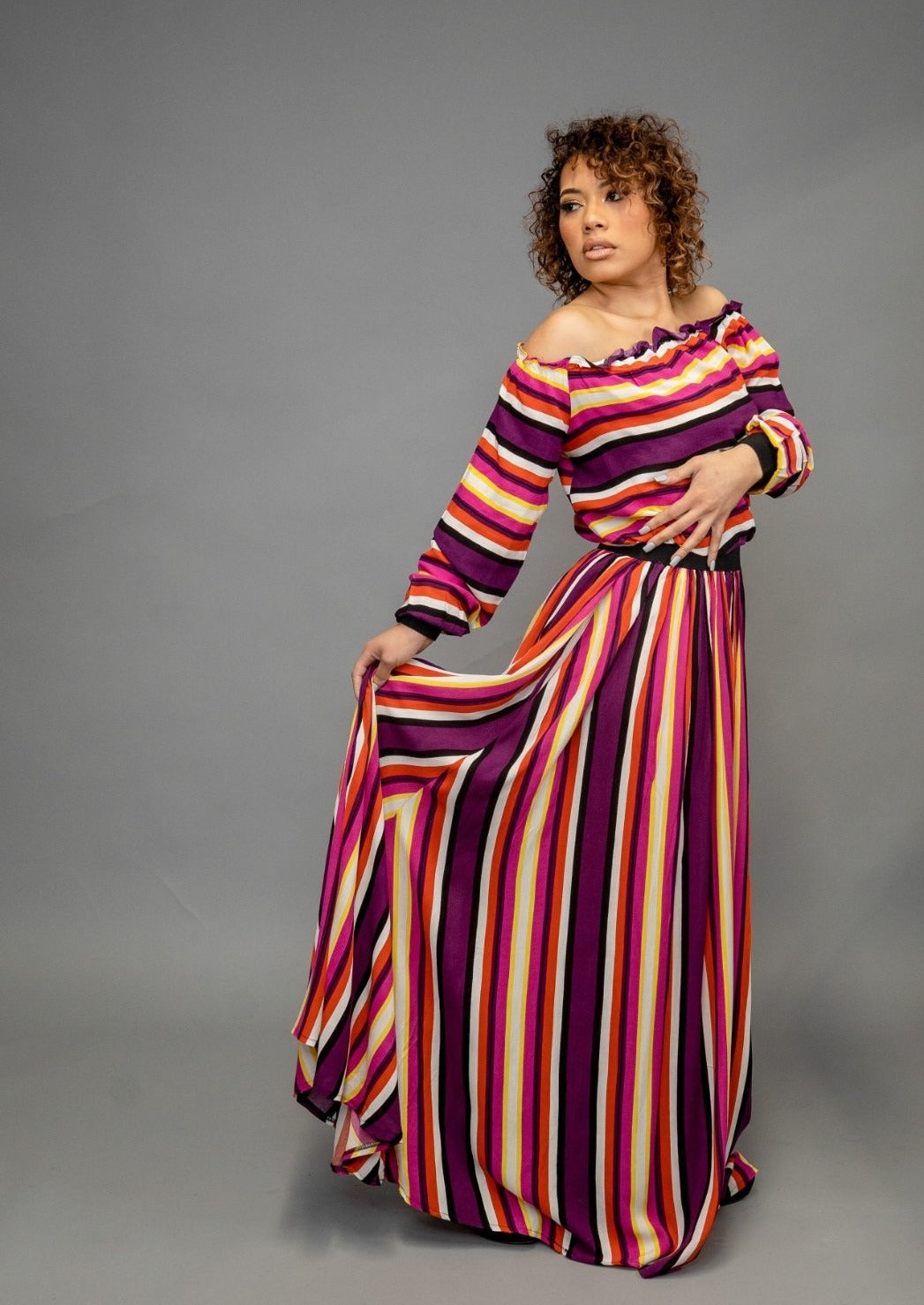 SEEING STRIPES-SET - Modest Vybez Boutique