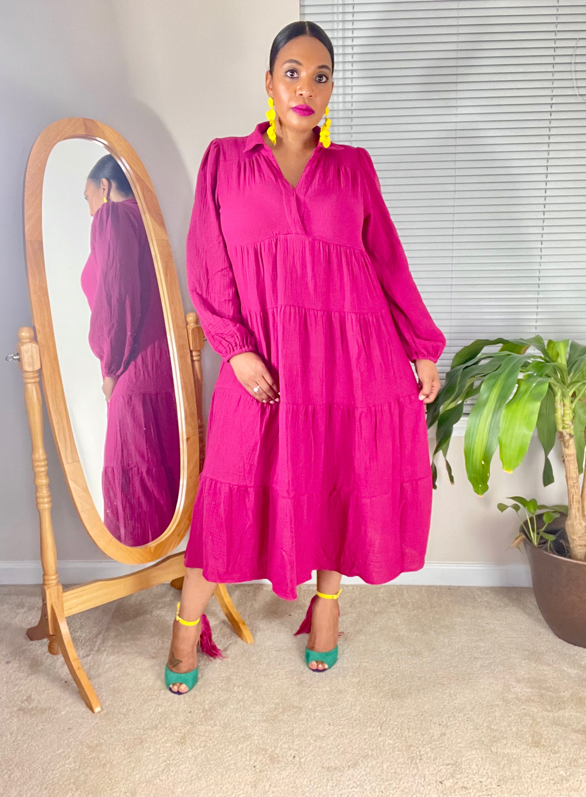 TOP TIER-(Raspberry) - Modest Vybez Boutique