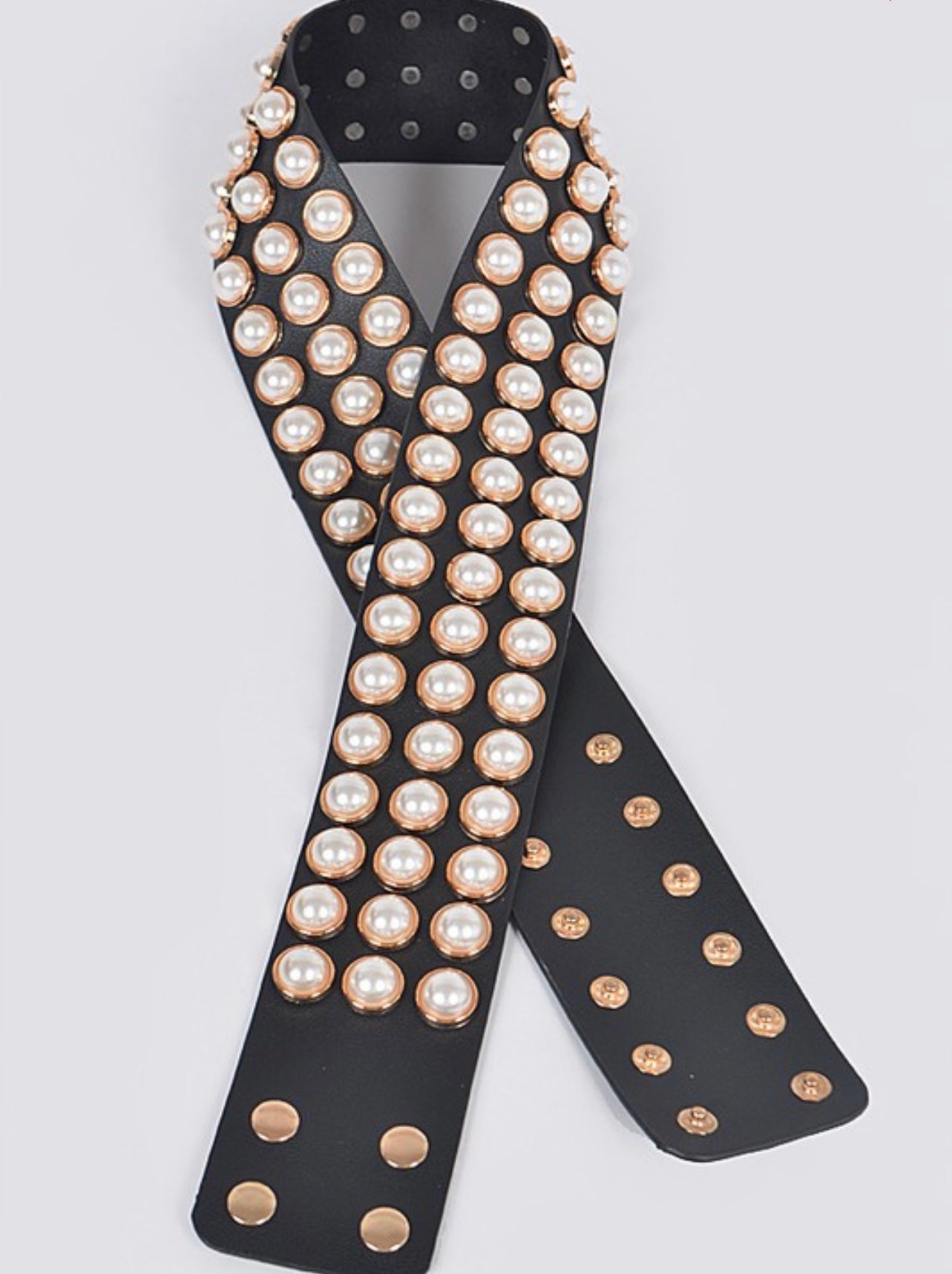 PEARL STUDDED BELT (2 Color Options) - Modest Vybez Boutique