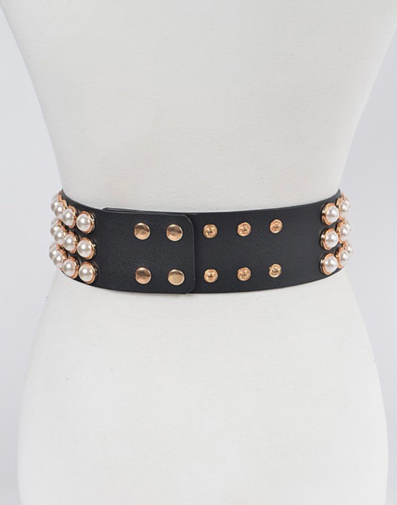 PEARL STUDDED BELT (2 Color Options) - Modest Vybez Boutique