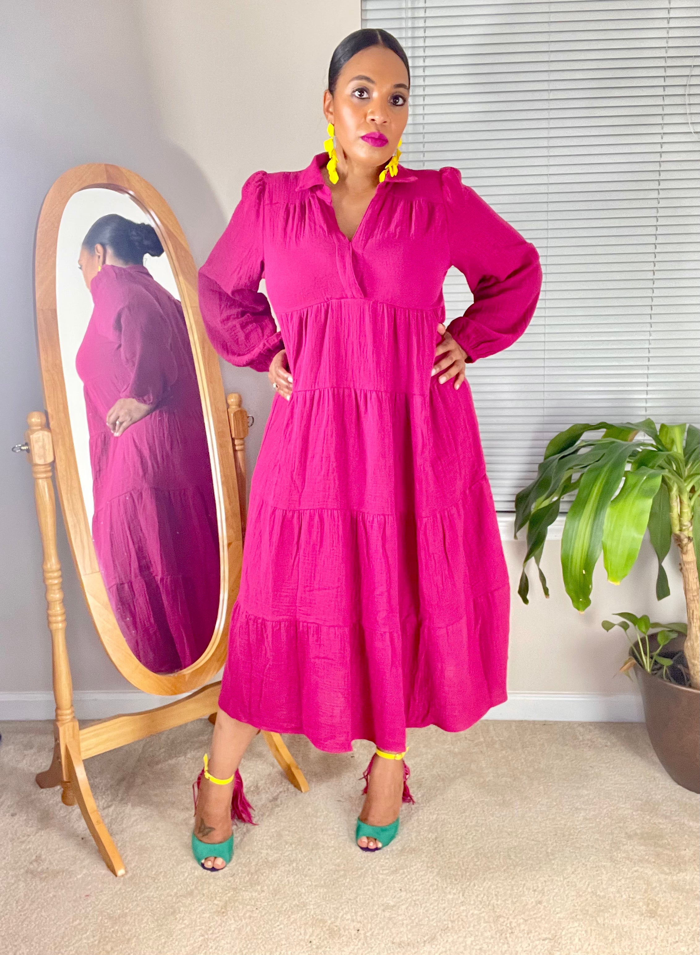 TOP TIER-(Raspberry) - Modest Vybez Boutique