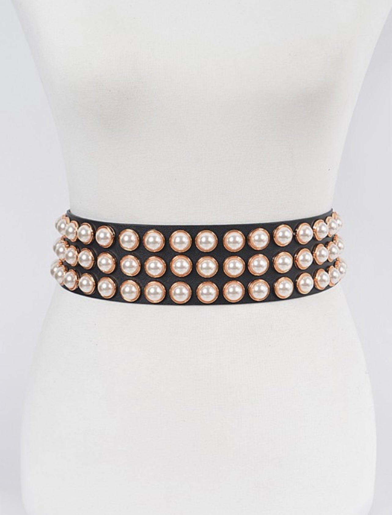 PEARL STUDDED BELT (2 Color Options) - Modest Vybez Boutique