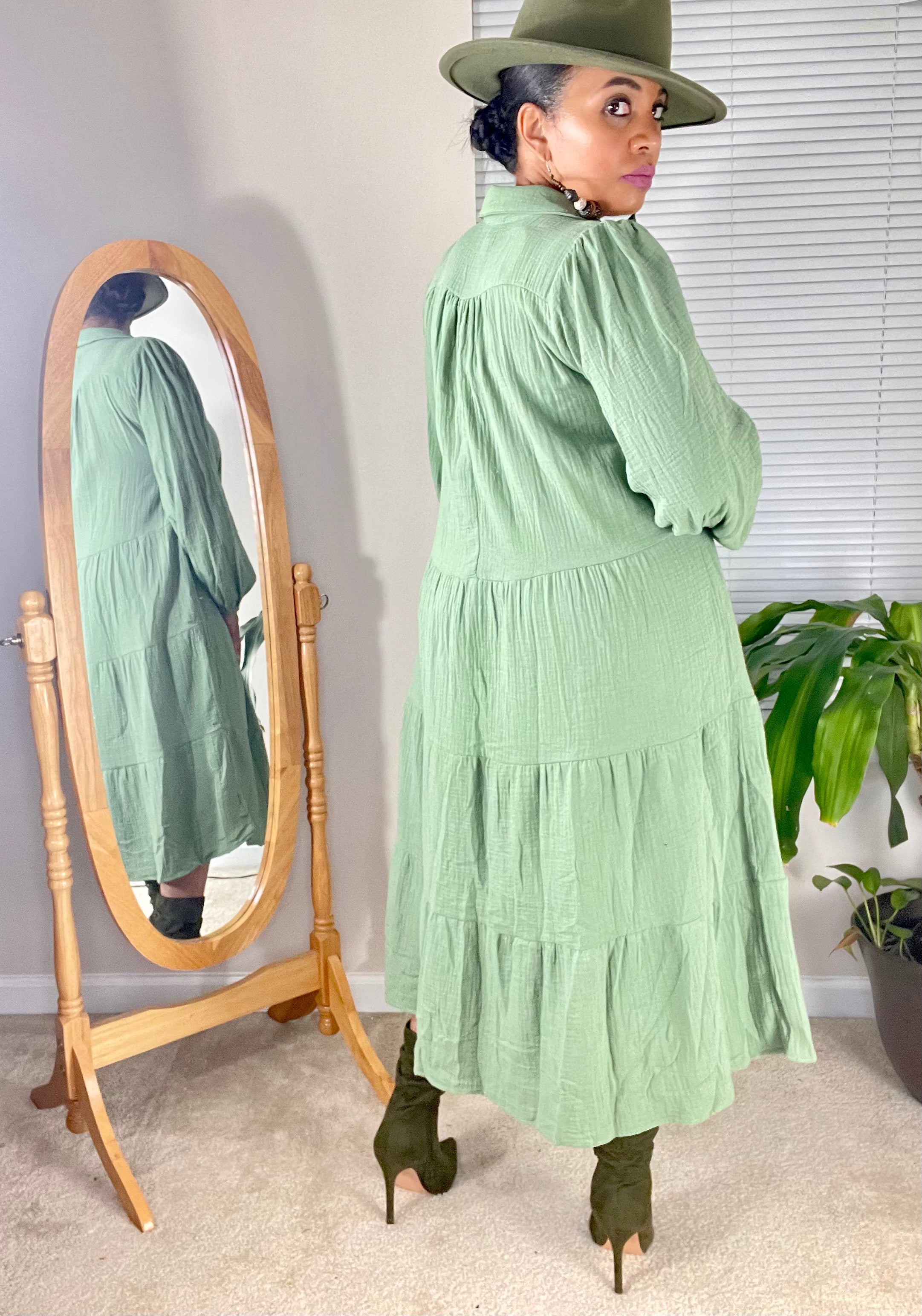 TOP TIER-(Sage) - Modest Vybez Boutique