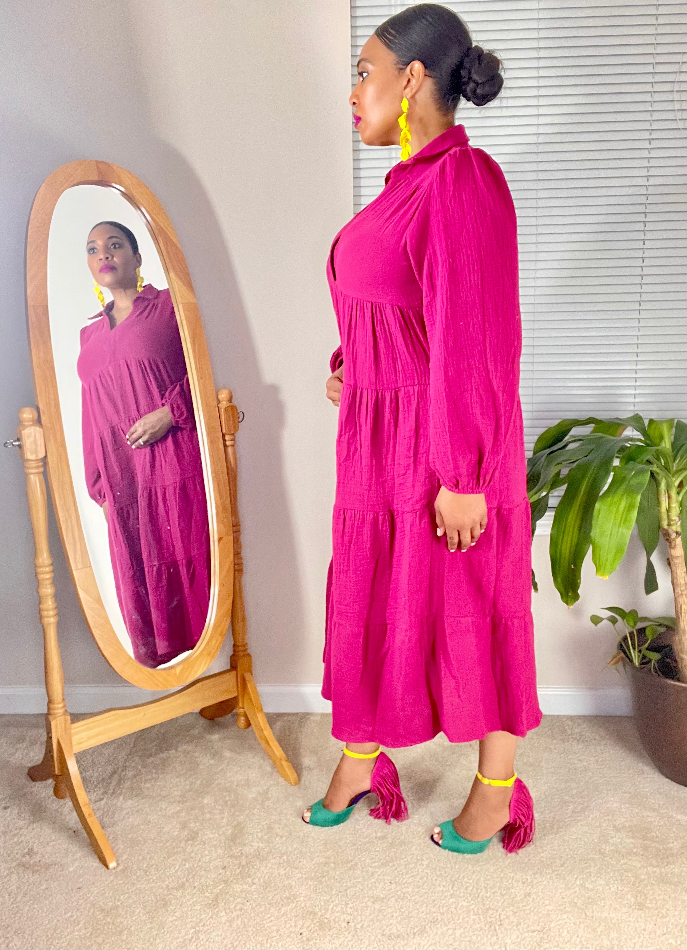 TOP TIER-(Raspberry) - Modest Vybez Boutique