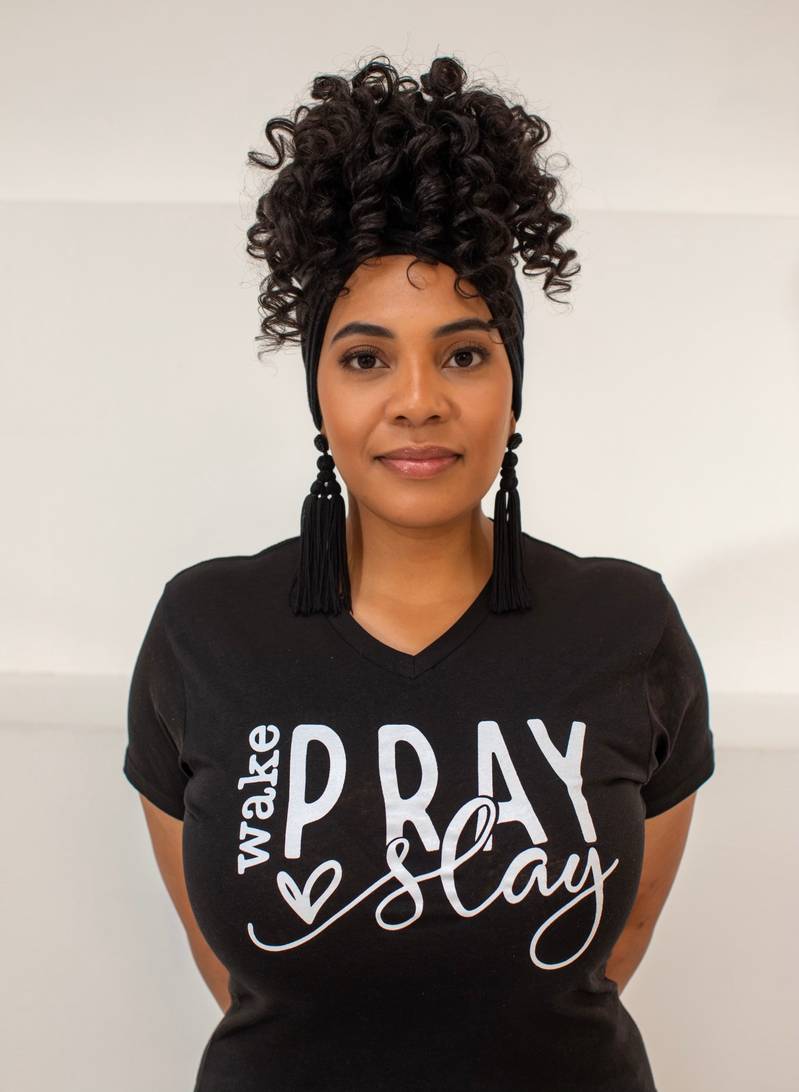 WAKE. PRAY. SLAY T-Shirt - Modest Vybez Boutique