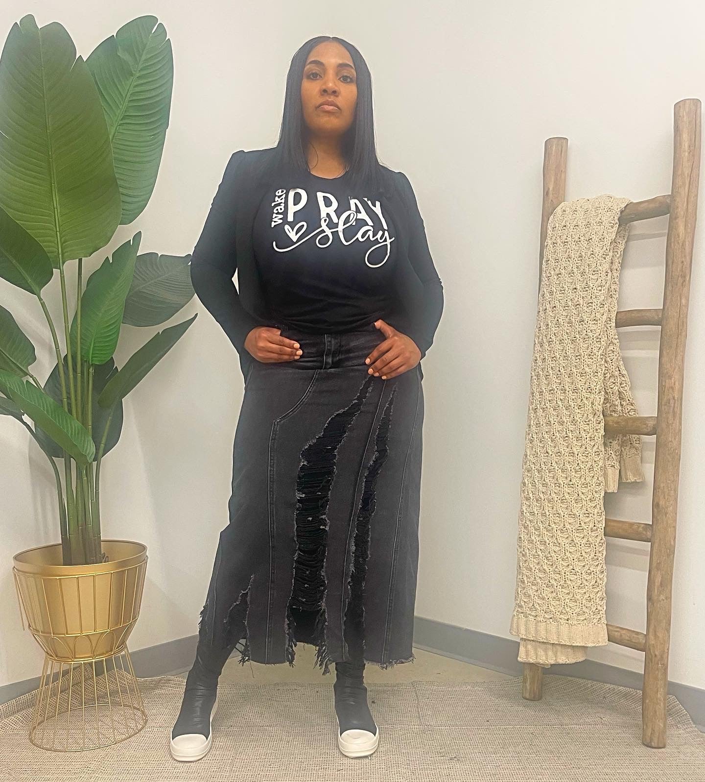 MODEST BLAZE Blazer-Black - Modest Vybez Boutique