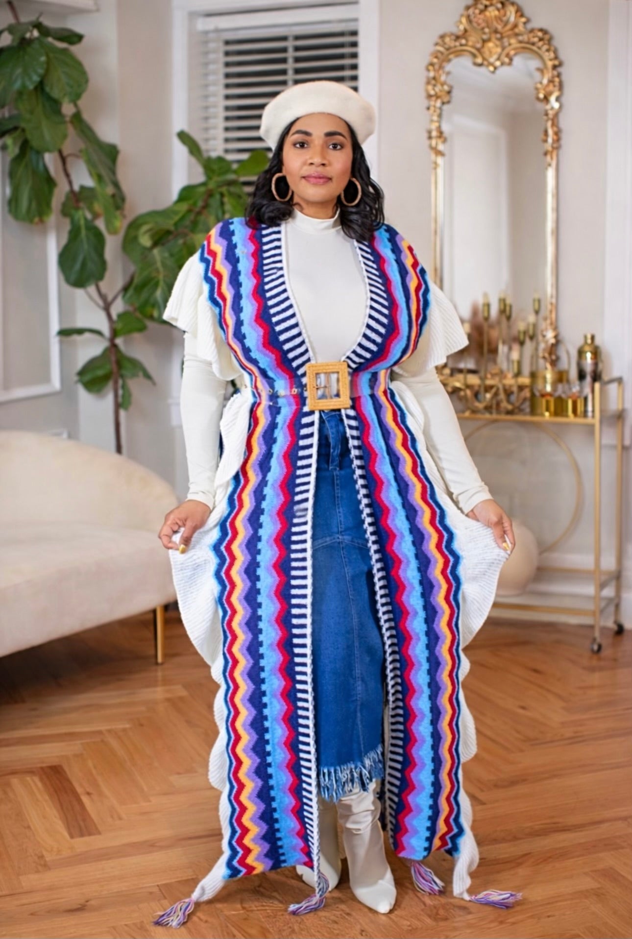 AZTEC CAPE CARDIGAN