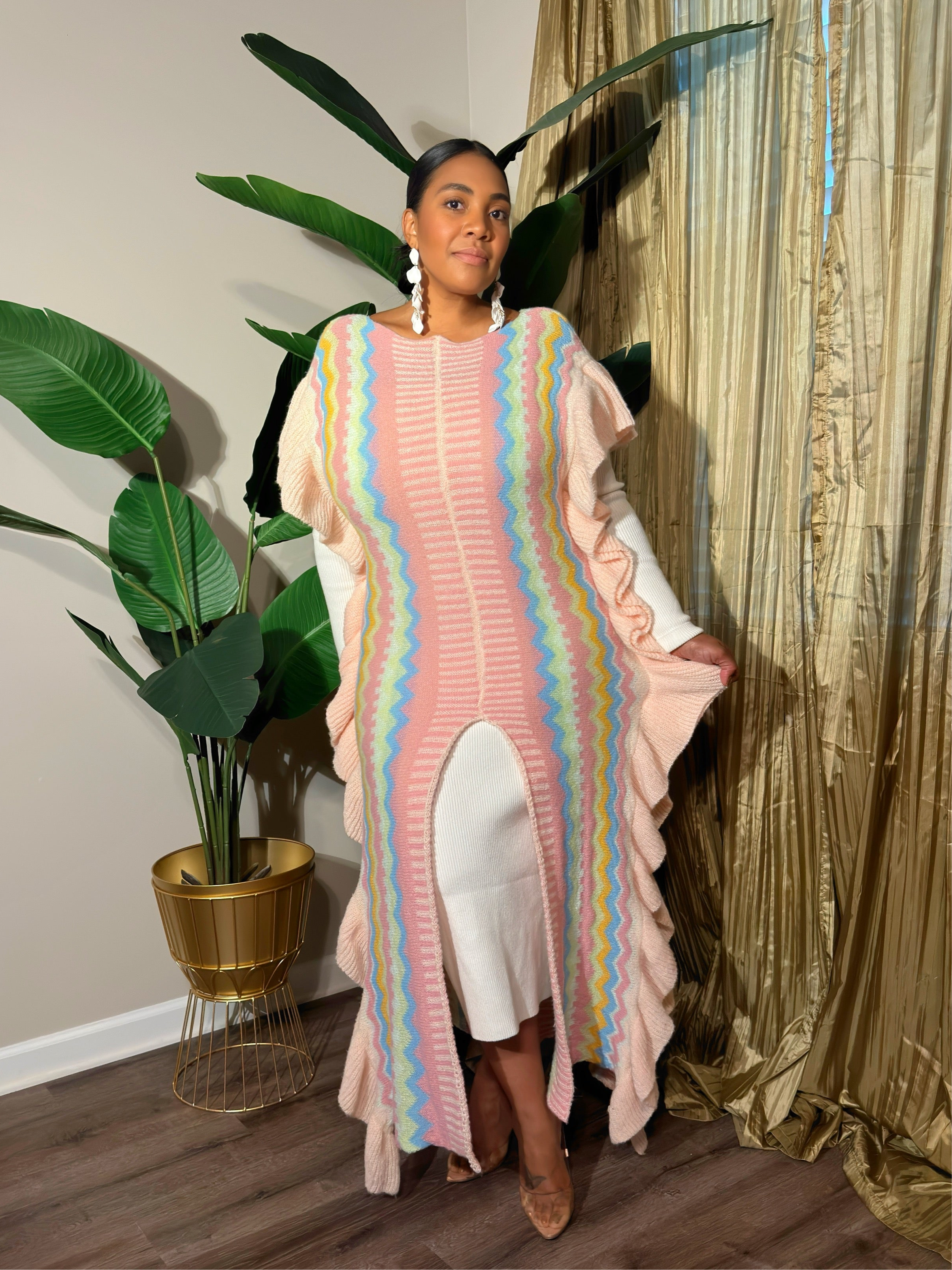 AZTEC Kaftan-Pink