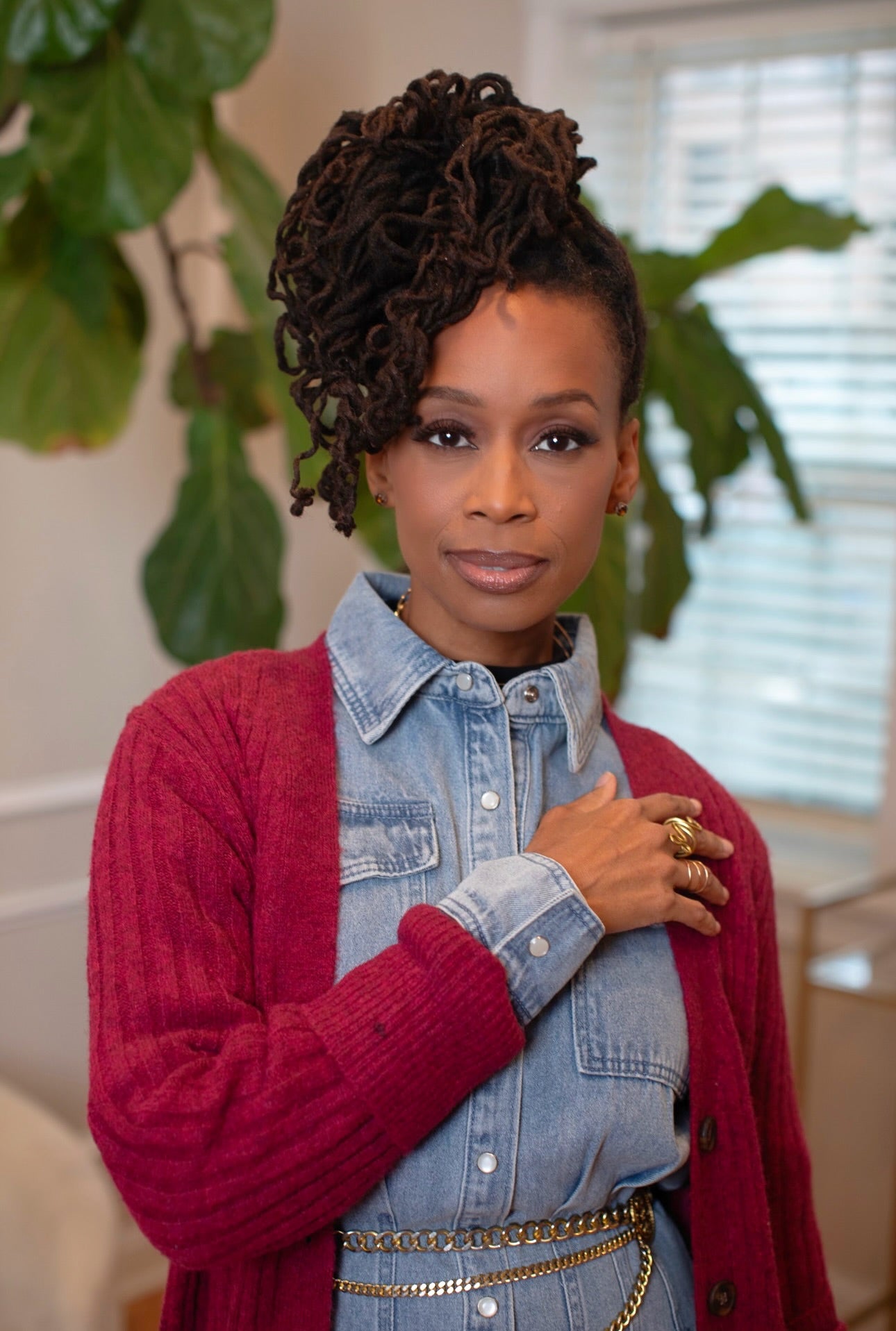 SWEATER MAXI DRESS-Wine