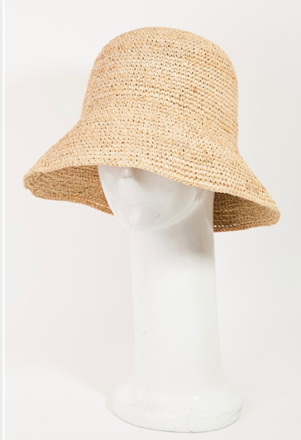 STRAW BUCKET HAT