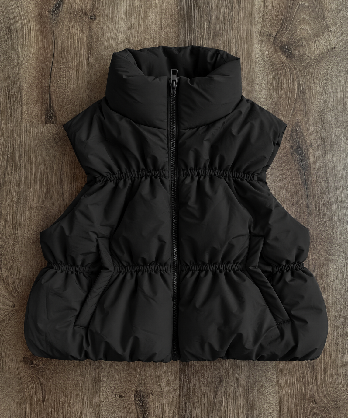 Cropped Puffer Vest-3 color options