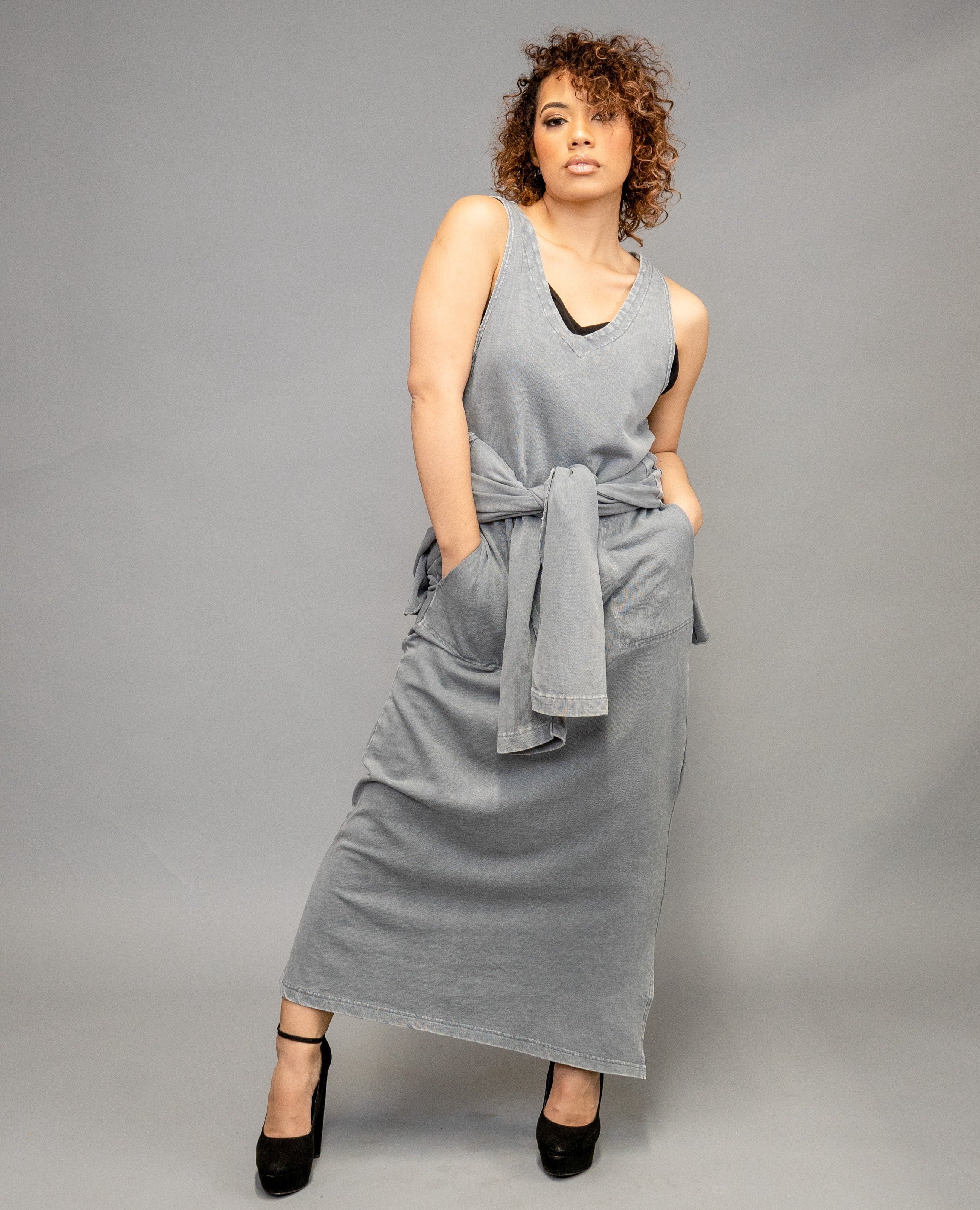 SET IT OFF-Faded Denim - Modest Vybez Boutique