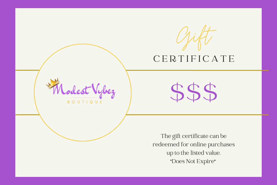 Gift Card - Modest Vybez Boutique