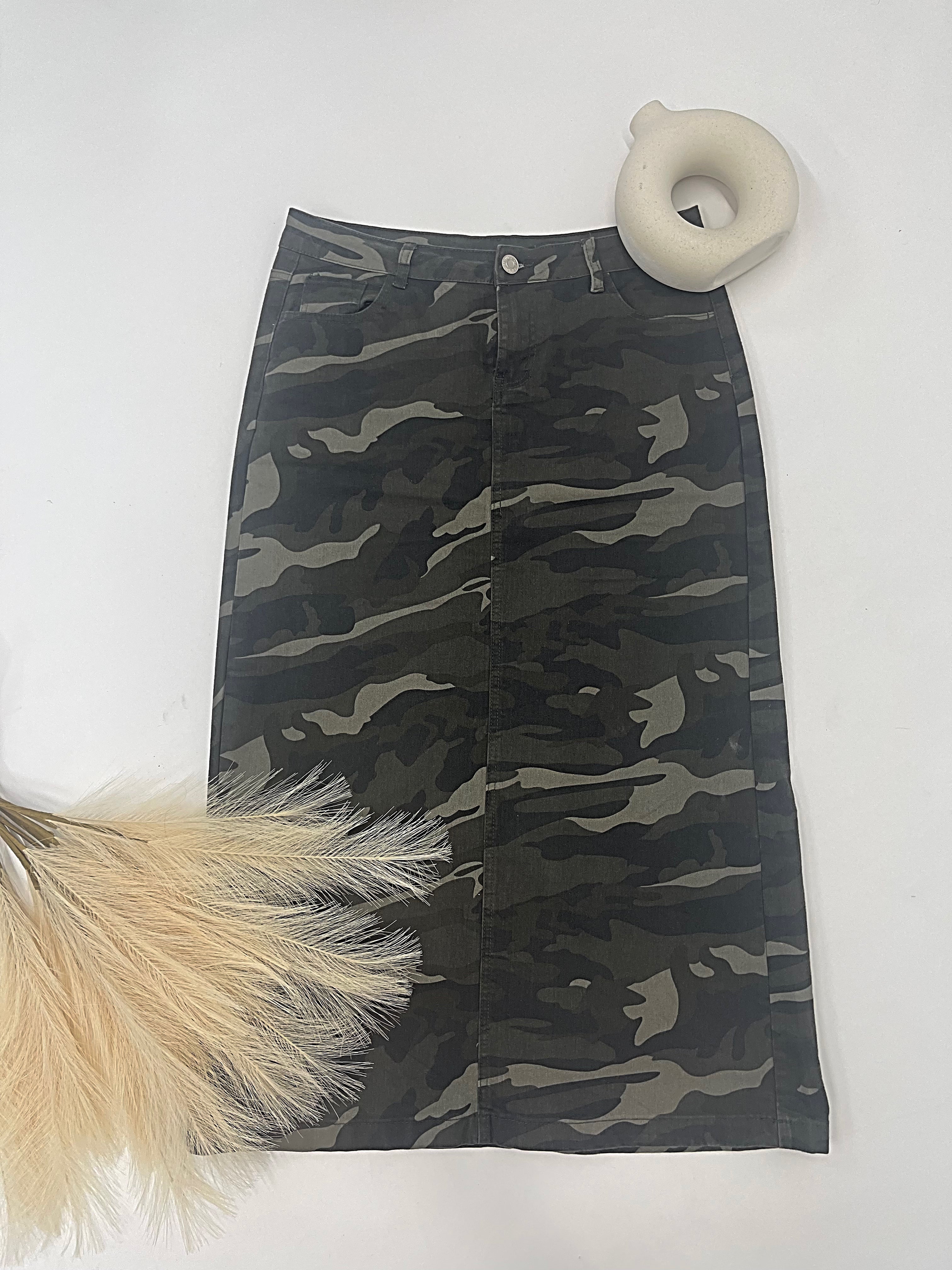 CAMO SKIRT - Modest Vybez Boutique