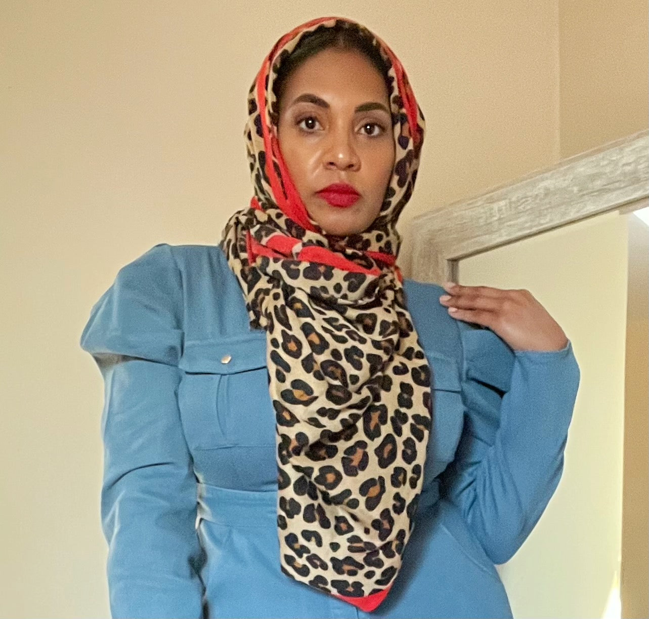 LEOPARD PRINT STRIPED HEADWRAP (2 Color Options)