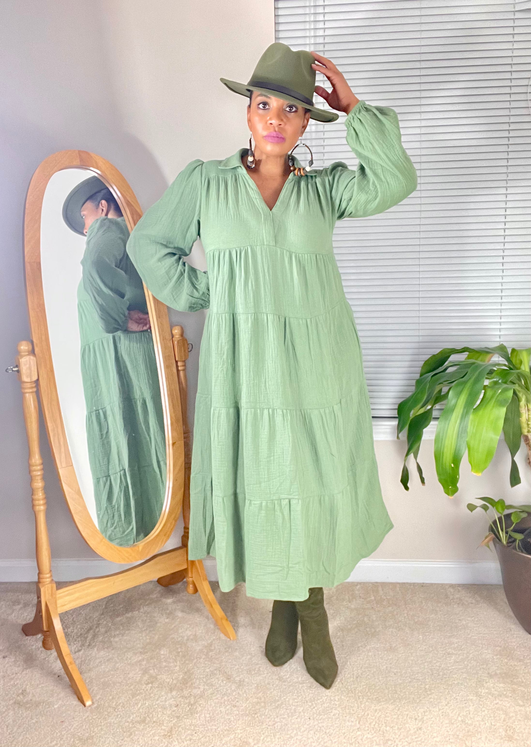 Sage discount modest dress